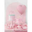 Picture of CAKE TOPPER HAPPY BIRTHDAY LIGHT PINK 16.5CM